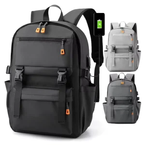 Oxford Leisure Rucksack for Man School Backpack Simple Design Business With Usb Travel Nylon Fabric Rucksack Laptop Backpack
