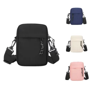 Oxford Men’s Custom Color Logo Material Crossbody Phone Messenger Shoulder Mini Sling Bag