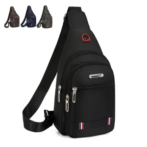 Oxford Travel Sports Lightweight Polyester Custom Messenger Sling Chest Crossbody Fanny Pack Men’s Bag Waist Bags