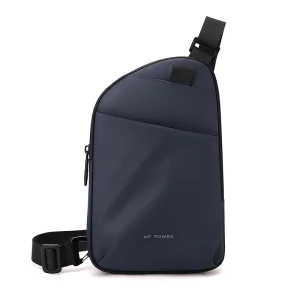 Oxford Waterproof Shoulder Bag Customized Outdoor Running Crossbody Mans Black Chest Bag