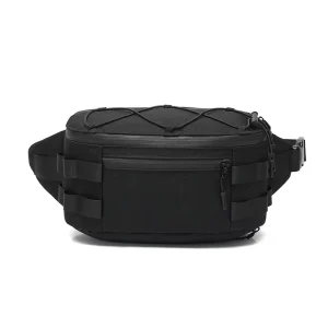 Ozuko 9340 Fanny Pack for Men Crossbody Waist Bag Pack Belt Bag for Travel Working Easy Carry Any Phone Wallet