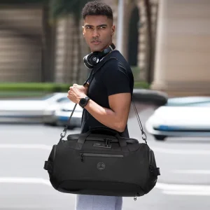 Ozuko 9651 Men’s Weekender Travel Bag Large Capacity Waterproof Gym Sport Backpack Duffle Bag for Fitness