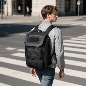 Ozuko 9840 Large Capacity Men’s College Backpack Ergonomic Book Bag for High School & University Students & Multiple Pockets
