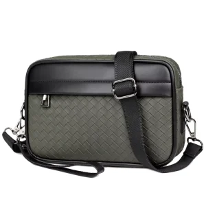 PU Leather Anti Theft Waterproof Shoulder Bag Men’s Business Messenger Crossbody Bag