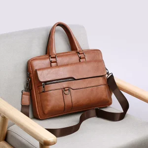 PU Leather Business Waterproof Large Capacity Borsa Men’s Shoulder Bag Handbags for Men