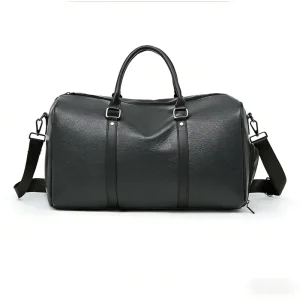PU Leather Designer Travel Bag Men’s Sports Bag Large Capacity Waterproof Gym Bag Customizable Logo