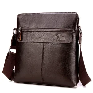 PU Leather Fashion Casual Men’s Bag Retro Business Shoulder Strap Men’s Messenger Bag Cross Body Bag