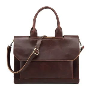 PU Leather Men’s Briefcase Laptop Handbag Business Messenger Bag Men Crossbody Bags