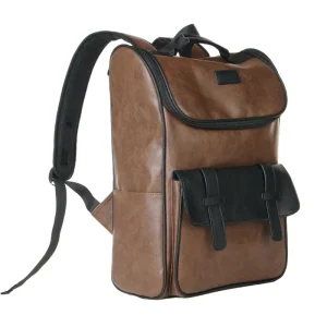 PU Leather Men’s Laptop Backpack Fashion Boy Backpack for Business Outdoor Travel High Quality Man School Backpack