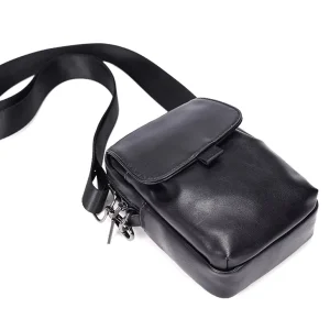PU Leather Men’s Single Shoulder Bag Crossbody Bag Handbags Fashion Casual Men Chest Bag