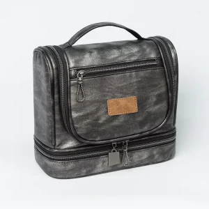 PU Leather Men’s Toiletry Bag Travel Bag Portable Storage Travel and Business Customized