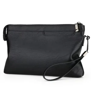 PU Leather Men’s Vintage Clutch Bag Large capacity Business Casual Handbag Multi function Soft Customizable Logo