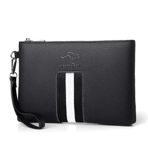 PU Leather Multifunctional Wallet Business Bag Large Casual Envelope Bag Fashion Men’s Clutch Handbag