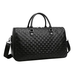 PU Leather Waterproof Durable Men’s Carry-on Travel Duffle Bag