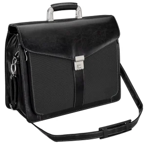 PU Oxford Fabric Vintage Lawyer Executive Satchel High Capacity Notebook Business Men Commuting Laptop Hand Bag Briefcase