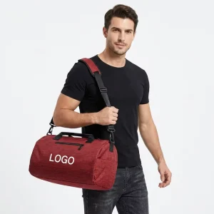 Personalized Gym Bag with Shoe Compartment Custom Logo Yoga Duffel for Women Men