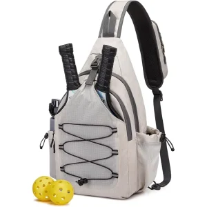 Pickleball Backpack Men’s & Women’s Adjustable Crossbody Sling Bag Lightweight Paddle Bag