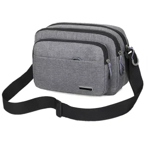 Pinghu Sinotex Customize Small Nylon Shoulder Crossbody Bags Simple Men Messenger Bags