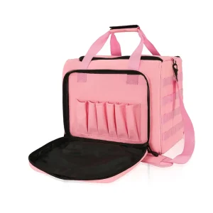 Pink Camo Tactical Gun Case Duffle Bag Men’s Waterproof Shoulder Messenger Bag 6x Magazine Slot for Training Shooting Range