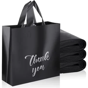 Plastic Tote Bag Cosmetics Gift Packaging Bag Men’s and Women’s Clothing Can Print Logo English Thank You Bag
