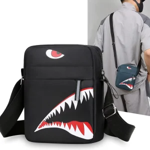 Polyester Crossbody Bag Men’s Single Shoulder Messenger Bag With Detachable Shoulder Strap High Quality Custom Logo Bag