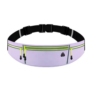 Popular PU Sporty Waterproof Multifunctional Running Marathon Fitness Waist Bag with String Closure Phone Pouch