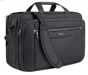 Portable Business Laptop Bag Water-Repellent Laptop Briefcase Expandable Capacity Messenger Shoulder Bag For Travel