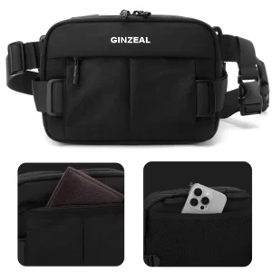 Portable Men’s Functional Style Cross body Bag Single Shoulder Waist Bag Waterproof Outdoor Messenger Bag Commuting Chest Bags