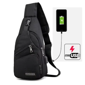 Portable Outdoor Running Sport Fanny Pack Summer Gym Travel Chest Shoulder Bag for Men Custom
