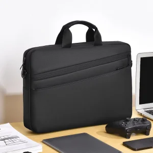 Portable PVC Business Briefcase for Men 17″ and 15.6″ Laptop Bag with Wear resistant and Shockproof Features