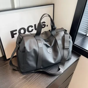 Portable Travel Bag for Men & Women Crossbody Sports Fitness Luggage with Dry Wet Separation Polyester Lining