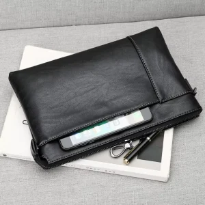 Portable Waterproof Casual Messenger Bag Briefcase Work Wallet Multi Functional Men’s Handbag for Daily Use