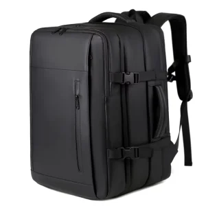 Premium Business Backpack with Vacuum Compression Built-in Air Pump Password Lock Travel Laptop Backpack for Men