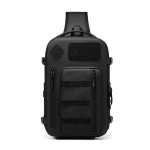 Premium Oxford Lightweight Travel Bags Large Capacity Dual USB Charging Ports Side Water Bottle Pocket Waterproof Single Bag