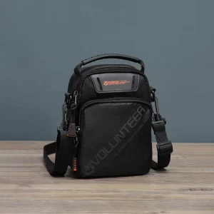 Printing Custom Logo Business Leisure Sport Nylon Casual Fanny Pack Messenger Bag Medium Sized for Men