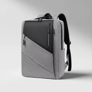 Professional Business Oxford Backpack Slim Waterproof Zipper USB Charging Port Anti-Theft Design for Modern Urban Lifestyle
