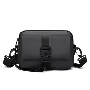 Professional Men’s Multi Function Messenger Bag Modern Trendy Business Cross Waist Chest Bag with Zipper Closure Bag