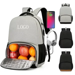 Promotional Waterproof Business School Student Laptop Backpack Outdoor Large Capacity Picnic Bag Men Travel Lunch Bag With USB