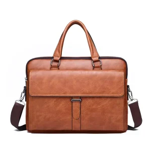 Pu Leather Briefcase Business Laptop Bags Men’s Handbags Luxury Designer Hand Bag for Men