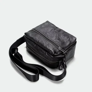 Pu Zipper Closure Shoulder Bag Small Purses Messenger Bag Crossbody Bag for Men’s
