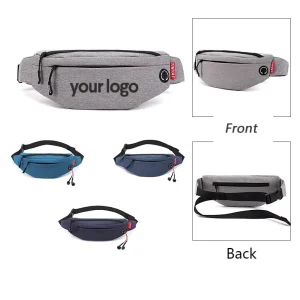 Qetesh Men’s Outdoor Sports Bag Mobile Phone Waist Bag Custom made Nylon Waterproof Single shoulder Men’s Chest Crossbody Bag