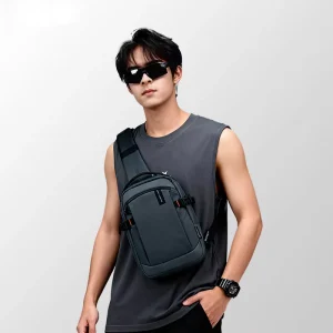 Quality Men’s Chest Bag Zipper Single Shoulder Multicolor Waterproof Oxford Backpack Moto Anti Theft Unisex