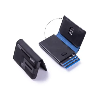 RFID Anti theft Brush Bank Card Automatic Card Case Tracker Bit Aluminum Export Card Bag