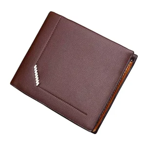 RFID Blocking Leather Bifold Wallet, Slim Card Holder, Men’s Style