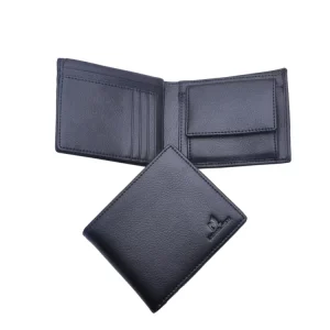 RFID Blocking Leather Wallets for Men with Flap Card Pocket and Visible Card Pocket and Coin Bag