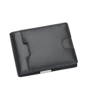 RFID Men’s Full Grain Cowhide Wallet Top Layer Cash Credit Card Holder Factory Cattle Pickup Bag