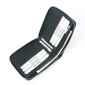 RFID Protect Mini Men’s Wallet Multi functional Small Zippered Purse