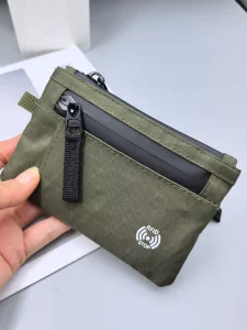 RFID Zipper Closure Coin Pouches Bag Anti-Skimming Card Holder Waterproof Portable Travel Wallet