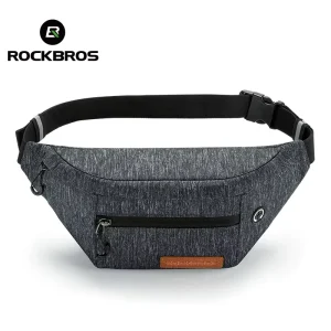 ROCKBROS Cycling Running Waist Bag New Outdoor Trend Fashion Waterproof Cloth Diagonal Men’s Waist Bag