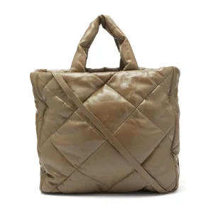 Recycled Polyester Nylon Men’s Style Puff Tote Bag Shoulder Bag